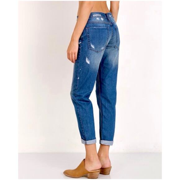 One Teaspoon Women’s Sz 31 Loose Fit Jeans Awesome Baggies Mid Rise Denim Baggy - Picture 1 of 14